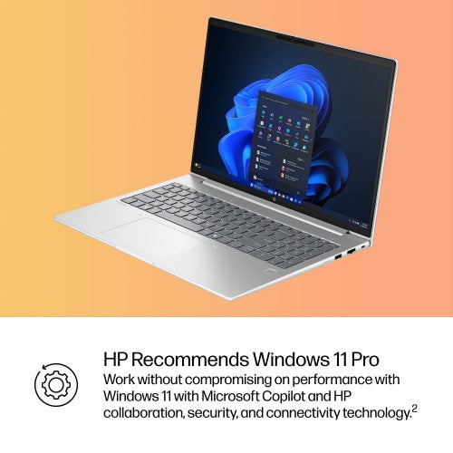 HP ProBook 4 G1i AI Wolf Pro Security Edition Intel Core Ultra 7 255H Laptop 40.6 cm (16") WUXGA 24 GB DDR5-SDRAM 512 GB SSD Wi-Fi 7 (802.11be) Windows 11 Pro AI PC Silver
