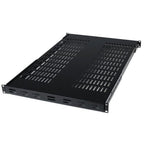 StarTech.com 1U Adjustable Vented Server Rack Mount Shelf - 175lbs - 19.5 to 38in Adjustable Mounting Depth Universal Tray for 19" AV/ Network Equipment Rack - 27.5in Deep - TAA