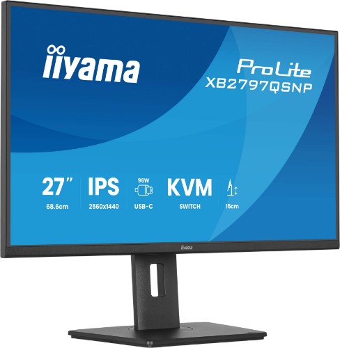 iiyama ProLite XB2797QSNP-B1 computer monitor 68.6 cm (27") 2560 x 1440 pixels Quad HD LCD Black