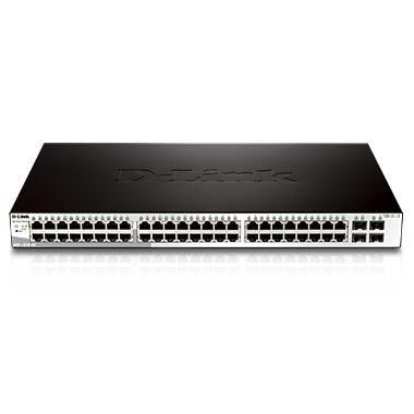 D-Link 52-Port Gigabit Smart Managed Switch including 4 x 100/1000Mbps Combo Ports