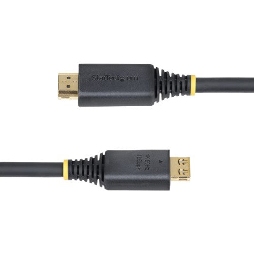 StarTech.com 5m (16ft) High Speed HDMI Cable with Gripping Connectors, 4K 60Hz/1440p 144Hz, HDR10/HDCP 2.2/ARC, 18Gbps, UHD HDMI Cord for TV/Monitor/Display, TPE Jacket