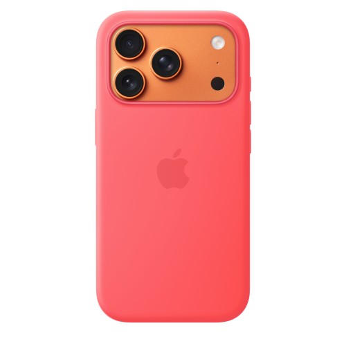 Apple iPhone 17 Pro Silicone Case with MagSafe – Bright Guava