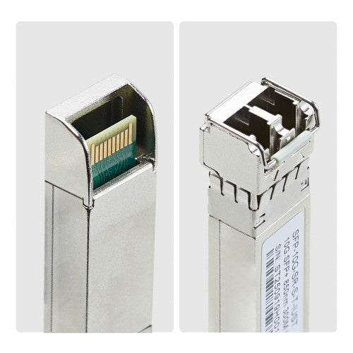 StarTech.com Uncoded SFP+ Module, Industrial Temperature Range, 10Gbps, Multi Mode Fiber (MMF), 300m [984ft], LC Transceiver, 850nm