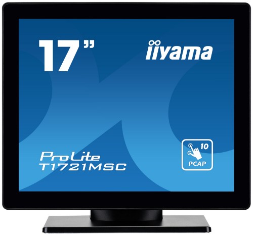 iiyama ProLite T1721MSC-B2 computer monitor 43.2 cm (17") 1280 x 1024 pixels SXGA LED Touchscreen Tabletop Black
