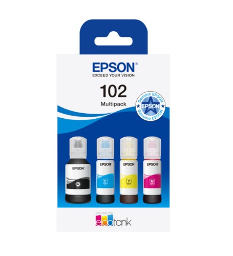 Epson C13T03R640/102 Ink bottle multi pack Bk,C,M,Y 127ml + 3x70ml Pack=4 for Epson ET-3700