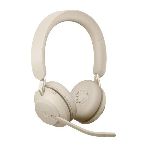 Jabra Evolve2 65 USB-A Beige MS Chrg stand Stereo
