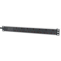 Intellinet 19" 1U PDU 7-way UK, Surge Protection, Rackmount, Power Distribution Unit, UK 3-pin outlets, 3m power cord, output