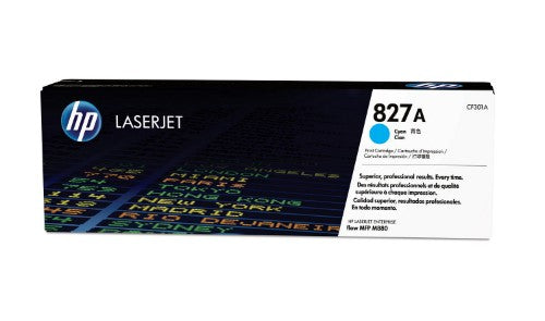 HP CF301A/827A Toner cyan, 32K pages ISO/IEC 19798 for HP Color LaserJet M 880