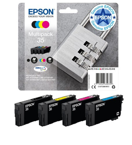 Epson C13T35864010/35 Ink cartridge multi pack Bk,C,M,Y 16,1ml + 3x9,1ml Pack=4 for Epson WF-4720
