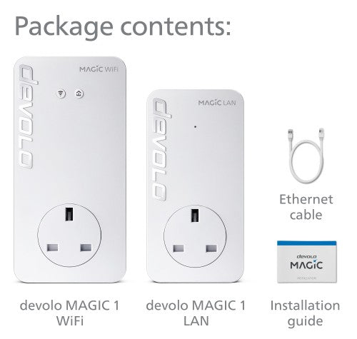 Devolo Magic 1 WiFi 1200 Mbit/s Ethernet LAN Wi-Fi White 2 pc(s)