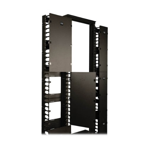 Tripp Lite SRCABLEVRT12 SmartRack 12-in. (30.48 cm) Width High Capacity Vertical Cable Manager - Double finger duct with cover