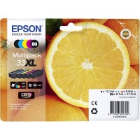 Epson C13T33574011/33XL Ink cartridge multi pack high-capacity Bk,C,M,Y,PBK EasyMail 12,2ml+3x8,9ml+8,1ml Pack=5 for Epson XP 530