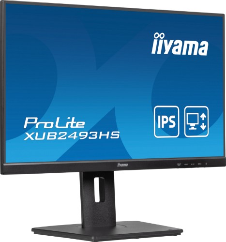 iiyama ProLite 24” IPS 3-side borderless monitor with height adjustable stand