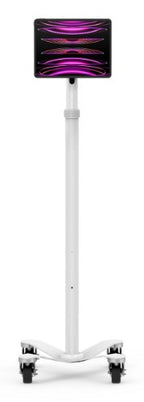 Compulocks Universal Invisible Mount Medical Rolling Cart White