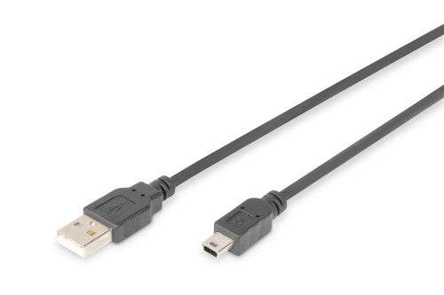 Digitus USB-A - Mini-B connection cable, 1.8m
