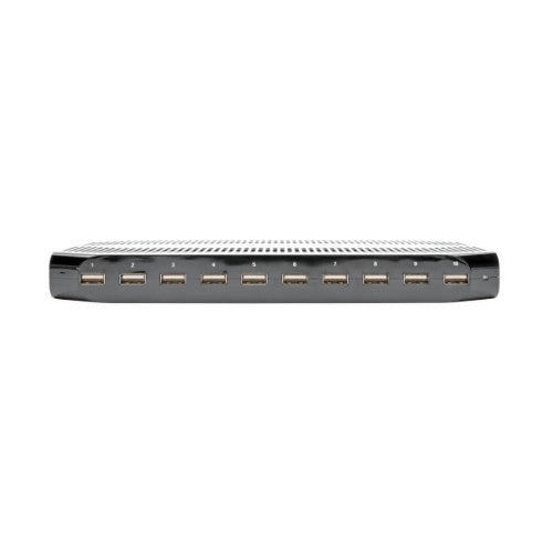 Tripp Lite U280-010-ST-CEE 10-Port USB Charging Station with Adjustable Storage, 12V 8A (96W) USB Charger Output, Schuko Power Cord
