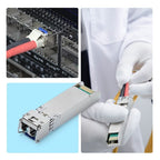 StarTech.com Uncoded SFP+ Module, Industrial Temperature Range, 10Gbps, Multi Mode Fiber (MMF), 300m [984ft], LC Transceiver, 850nm