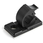 StarTech.com 100 Adhesive Cable Management Clips Black - Network/Ethernet/Office Desk/Computer Cord Organizer - Sticky Cable/Wire Holders - Nylon Self Adhesive Clamp UL/94V-2 Fire Rated - TAA