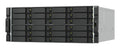 QNAP 4U 24-bay 3.5 SATA HDD NAS - AMD Ryzen 7000 series 8C16T (boost up to 5.3 GHz) - 32GB DDR5 non-ECC RAM (max. 128GB total) - 2x M.2 2280 PCIe Gen5 x2 slots for SSD cache - 2x 10GBASE-T + 2x 2.5 GbE RJ45 - 3 x PCIe Gen 4 expansion slots - 2 x 550W redu