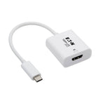 Tripp Lite U444-06N-HD8KW USB-C to HDMI Adapter (M/F) - 8K, HDR, 4:4:4, HDCP 2.3, White