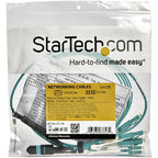 StarTech.com 3m (10ft) MTP(F)/PC to 4x LC/PC Duplex Breakout OM3 Multimode Fiber Optic Cable, OFNP Plenum, 40G Networks, Low Insertion Loss - Fiber Jumper Cord