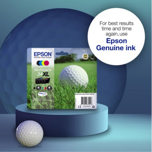 Epson C13T34764010/34XL Ink cartridge multi pack Bk,C,M,Y high-capacity 16,3ml + 3x10,8ml Pack=4 for Epson WF-3720