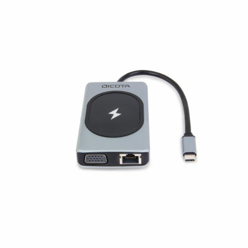 DICOTA D32059 interface hub USB Type-C Black, Silver