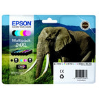 Epson C13T24384011/24XL Ink cartridge multi pack Bk,C,M,Y,LC,LM high-capacity, 6x740 pages 500pg + 5x740 pg, 1x10ml + 3x9ml + 2x10ml Pack=6 for Epson XP 750