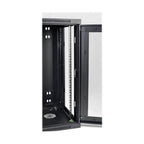 Tripp Lite SRW18USG SmartRack 18U Low-Profile Switch-Depth Wall-Mount Half-Height Rack Enclosure, Clear Acrylic Window, Hinged Back