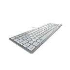 CHERRY KC 6000C FOR MAC keyboard Universal USB QWERTZ German Silver