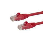 StarTech.com 2m CAT6 Ethernet Cable - Red CAT 6 Gigabit Ethernet Wire -250MHz 100W PoE RJ45 UTP Network/Patch Cord Snagless w/Strain Relief Individually Tested