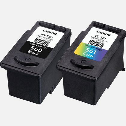 Canon 3713C005/PG-560+CL-561 Printhead cartridge multi pack black + color Blister 7,5ml + 8,3ml Pack=2 for Canon Pixma TS 5350