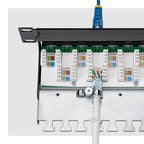 StarTech.com 24 Port 1U Shielded Cat6A Patch Panel, 110 Punch Down, Rackmount Cat6A RJ45 STP Ethernet Patch Panel