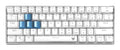 Acer Predator Aethon 330 keyboard Gaming USB + Bluetooth QWERTY English White