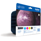 Brother LC-1220VALBP Ink cartridge multi pack Bk,C,M,Y, 4x300 pages ISO/IEC 24711 Pack=4 for Brother DCP-J 525