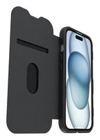 OtterBox React Folio for MagSafe Series for Apple iPhone 16e/15/14/13, transparent/black