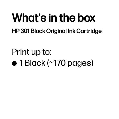 HP CH561EE/301 Printhead cartridge black, 170 pages ISO/IEC 24711 3ml for HP DeskJet 1000/1010/Envy 5530/OfficeJet 4630