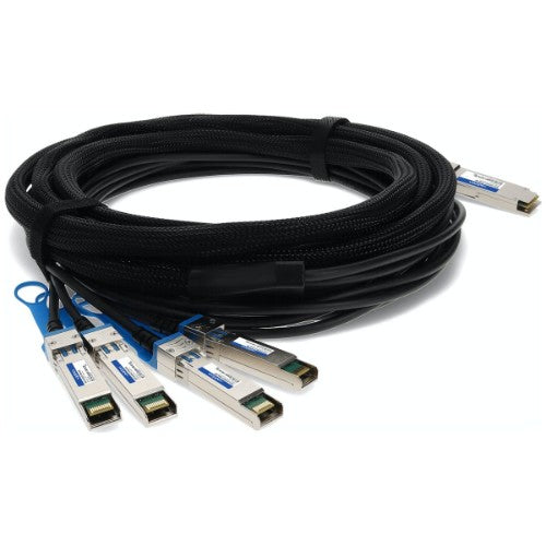 AddOn Networks ADD-QHPASCI-PDAC5M InfiniBand/fibre optic cable 5 m QSFP+ 4x SFP+ Black