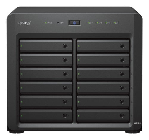 Synology DiskStation DS3622XS++ 12x12TB HDD NAS Desktop Intel® Xeon® D D-1531 16 GB DDR4 144 TB DiskStation Manager Black