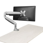 StarTech.com Desk Mount Monitor Arm - Heavy Duty Ergonomic VESA Monitor Arm - Single 32" (19.8lb/9kg) Display - Full Motion, Height Adjustable, Articulating - Aluminum - C-Clamp/Grommet - Silver