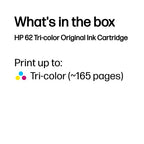 HP C2P06AE/62 Printhead cartridge color, 165 pages ISO/IEC 24711 4,5ml for HP Envy 5640/OJ 250 mobile