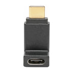 Tripp Lite U420-000-F-UD USB-C Right Angle Adapter (M/F) , 3.1, Gen 2, 10 Gbps, Thunderbolt 3 Compatible, 3A Rating