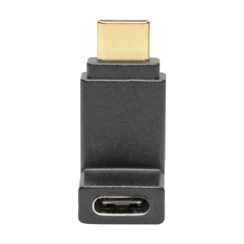 Tripp Lite U420-000-F-UD USB-C Right Angle Adapter (M/F) , 3.1, Gen 2, 10 Gbps, Thunderbolt 3 Compatible, 3A Rating