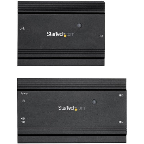 StarTech.com 4-Port USB 2.0 Extender Hub over Single CAT5e/CAT6 Ethernet Cable (RJ45) - 330ft (100m) - USB Extender Hub Adapter Kit - Metal Housing - Externally Powered - 480 Mbps - TAA