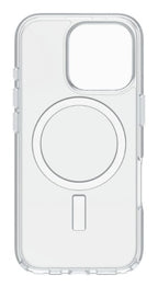OtterBox Symmetry Series Clear for MagSafe + Premium Glass + Fast Charge Wall Charger USB-C 30W Type G for Apple iPhone 16 Pro