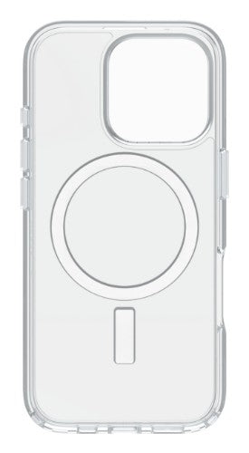 OtterBox Symmetry Series Clear for MagSafe + Premium Glass + Fast Charge Wall Charger USB-C 30W Type G for Apple iPhone 16 Pro