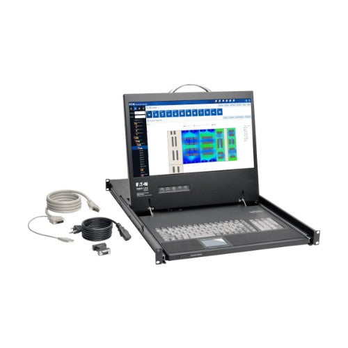 Tripp Lite B021-000-19-HD2 1U Rack-Mount Console with 19 in. LCD, 1920 x 1080 (1080p), DVI or VGA Video, TAA