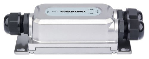 Intellinet 2-Port Outdoor Vandalproof Gigabit PoE++ Extender, Two 30 W Ports, Extends PoE up to 100 m (328 ft.), 60 W Power Budget, IEEE 802.3bt (4PPoE) Compliant, IP67 Waterproof, IK10-rated, Metal Housing