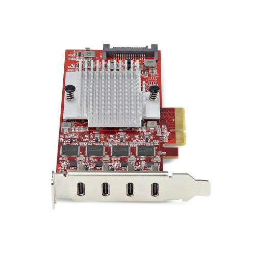 StarTech.com 4-Port USB Type-C PCIe Card, USB 3.2 10Gbps, USB-C PCI Express Expansion Card, 4x Independent USB Controllers, Windows/Linux/macOS, TAA-Compliant