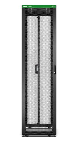 APC Easy Rack, 48U, Black, With Roof, Castors, Feet, 4 Brackets, and Bottom, No Side Panels, 2258H x 600W x 1000D mm